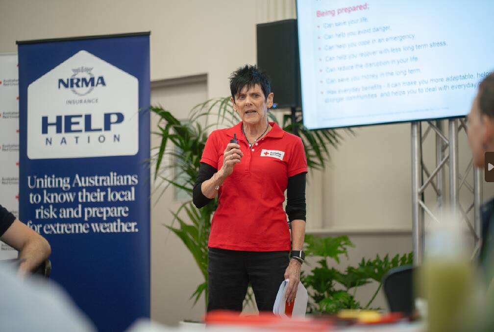 Sally Randall, National Training Lead for Emergency Services at Australian Red Cross, facilitating the launch Help Nation EmergencyRedi™ workshop. Photo supplied.