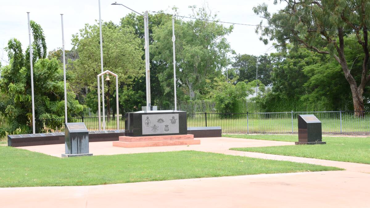 CLEAN UP: At the Katherine Town Council meeting an alderman said she would like to have the cenotaph looking better in time for ANZAC day. 