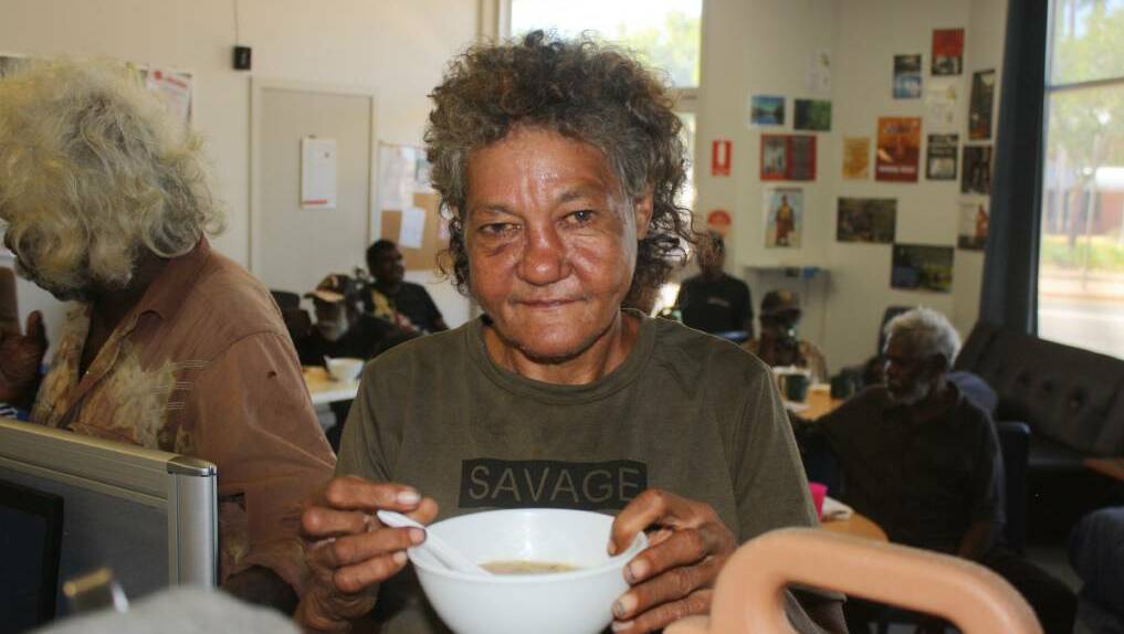 FEEDING MANY: Up to 100 people per day seek refuge at the Katherine Doorways Hub, Michelle Hill has been coming to the Hub since it opened.