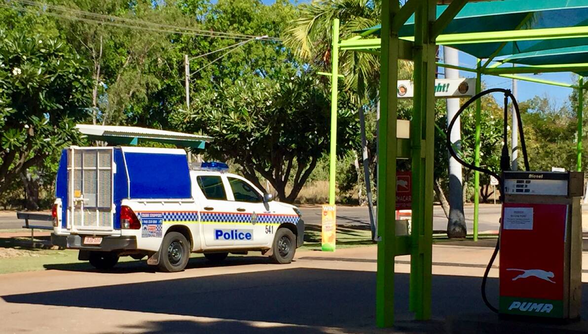 CONFUSION: Police presence at a Katherine caravan park is turning some customers away. 