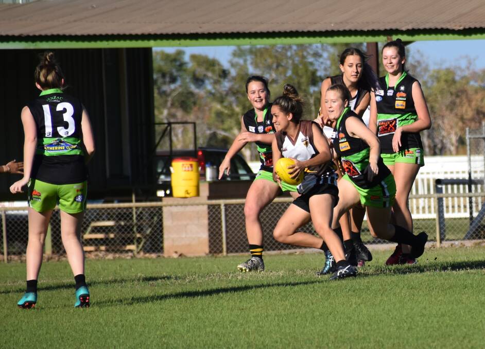 NEW TEAMS: Four new teams are playing in Katherine's first women's AFL competition. Photo: Samantha Clarke. 