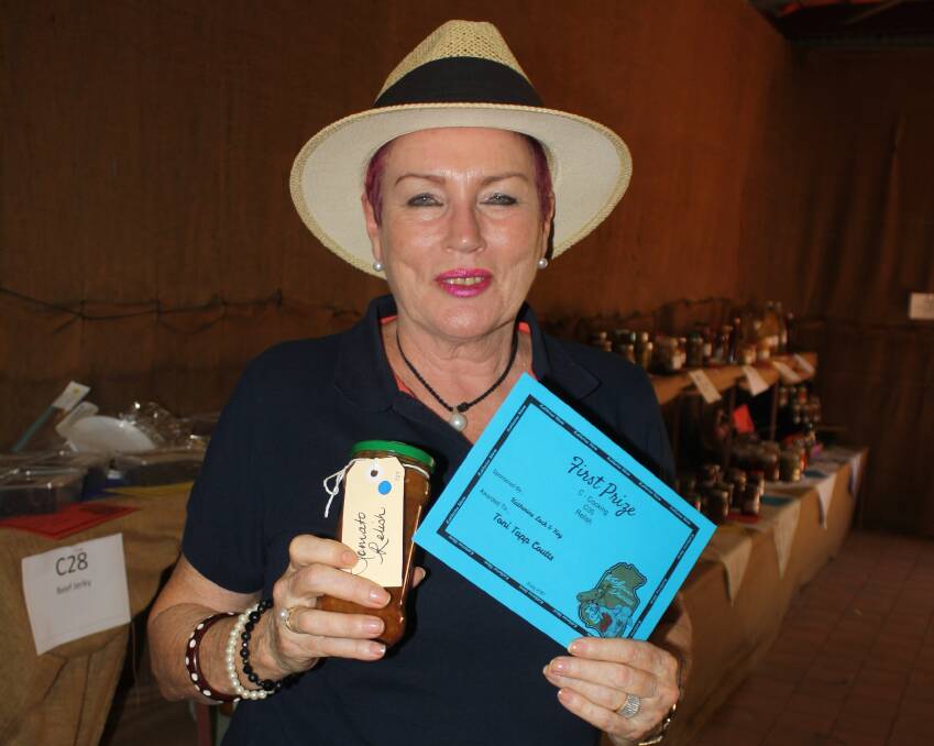VOTE ONE ME: Toni Tapp-Coutts won the opening round, this time with her tomato relish.