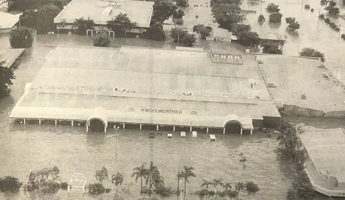 The Woolworths supermarket was submerged in the 1998 flood.
