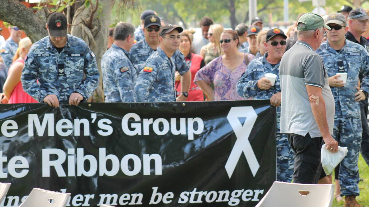 TOWN MARCH: The annual White Ribbon day in Katherine each November is organised by the Katherine Men's Group.