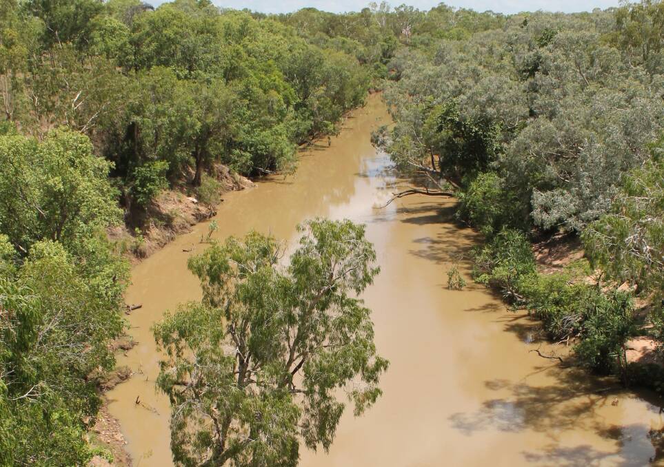 WORST FEARS: The first rains of the wet season clog the Katherine with bacteria and dirty flows.