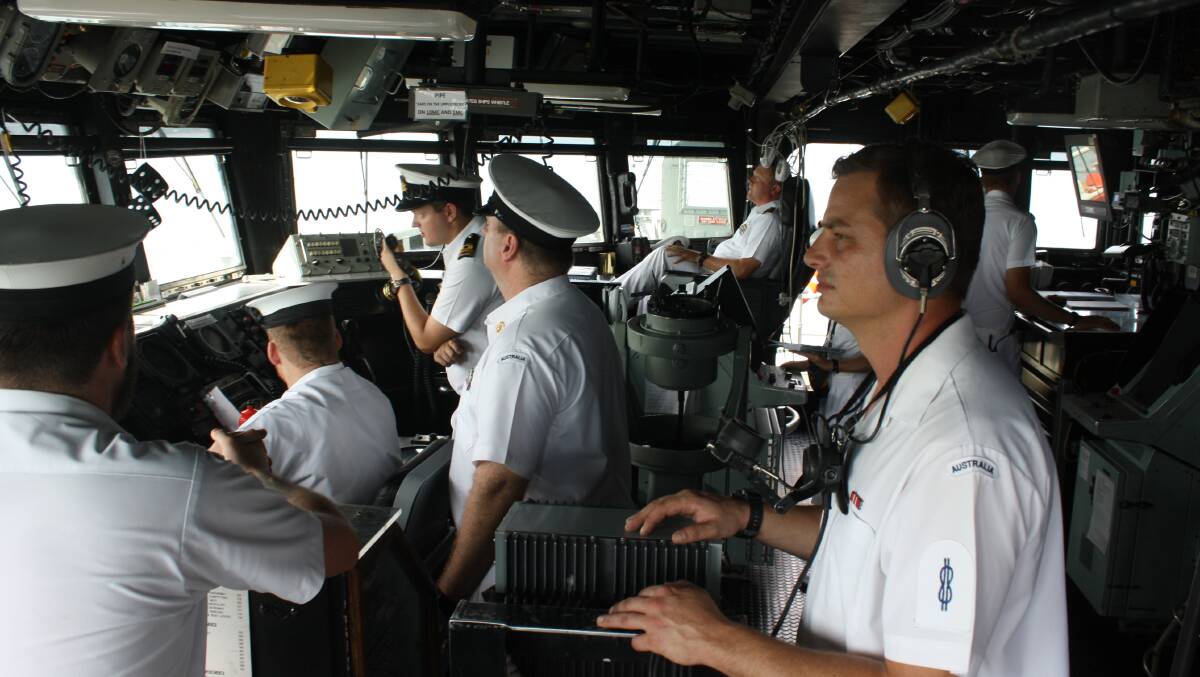 FOND FAREWELL: HMAS Darwin farewell her namesake city last month.
