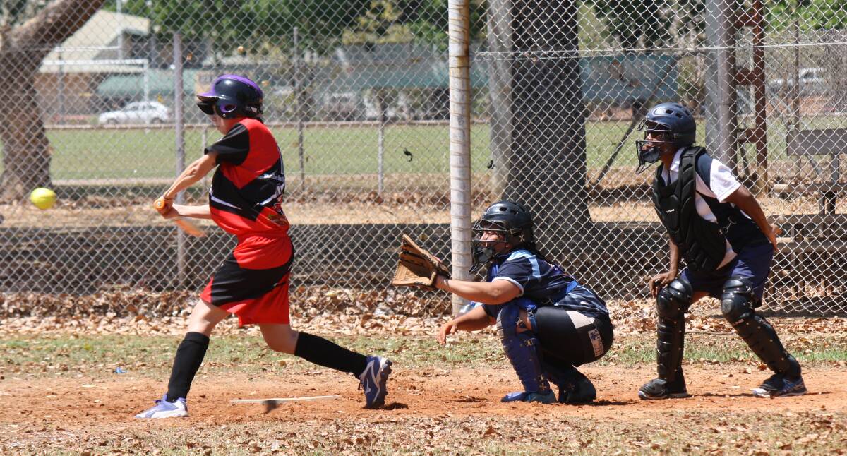 Action from the recent Katherine softball grand final.
