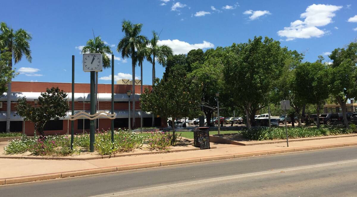 TOWN SQUARE ASSAULT: 50 Cent Park in Katherine, named because of its shape.