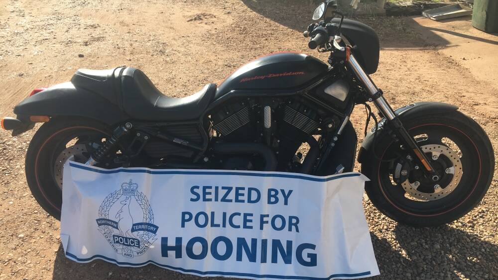 Funeral Harley nabbed for hooning