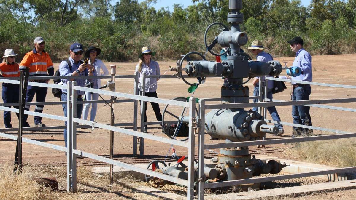 A 'fracked' gas well operated by Origin Energy near Daly Waters.