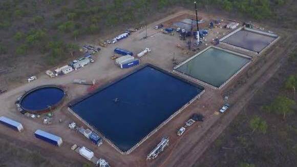 How a fracking drill site might look. Picture: Origin Energy.