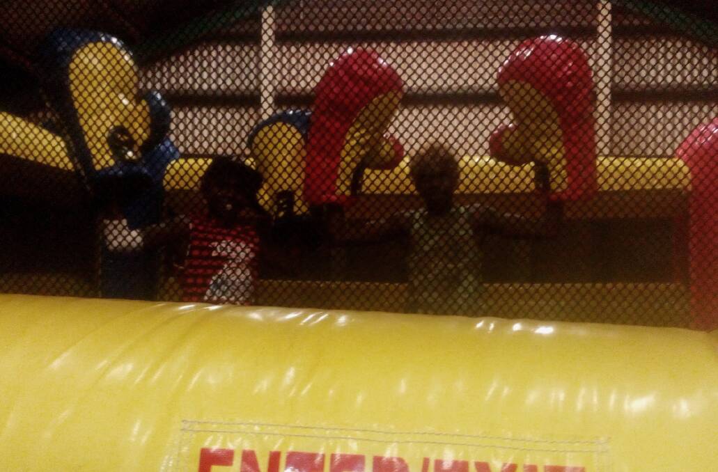 KNOCK-OUT: Numbulwar kids enjoy the boxing ring. Photo: Supplied 