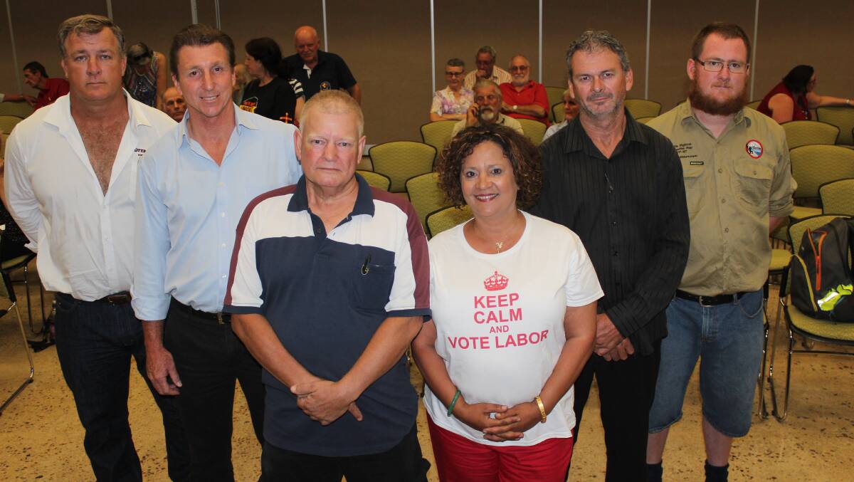 ELECTION 2016: Candidates for Katherine, from left, Braedon Earley, Willem Westra van Holthe, Leon Cellier, Sandra Nelson, Dean David and Chris Righton at the election forum last week