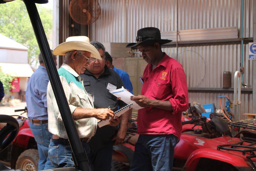 WORKSHOP SAFETY: The workshop's focus on occupational health and safety meant participants spent time trying to identify farm hazards.