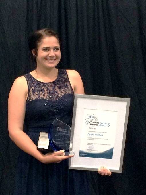 Katherinite Taylor Fishlock says she is still "in absolute disbelief" after being crowned the Northern Territory's apprentice of the year.