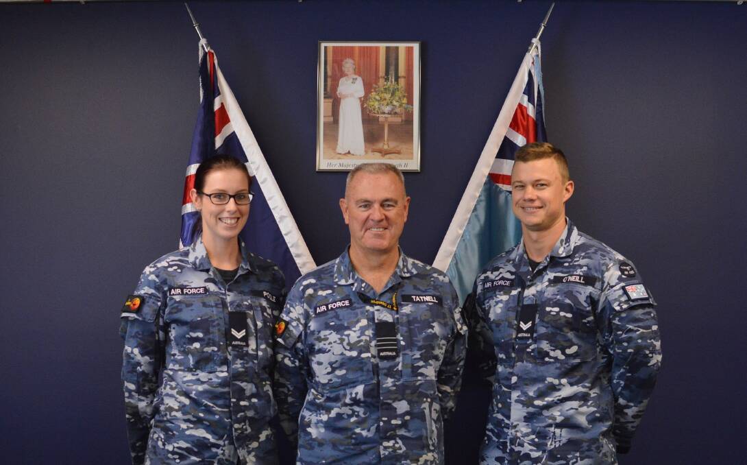 SERVING A NATION: Corporal Kyra Poole, Wing Commander Andrew Tatnell and Corporal Connor O'Neill consider what Anzac Day means to them.