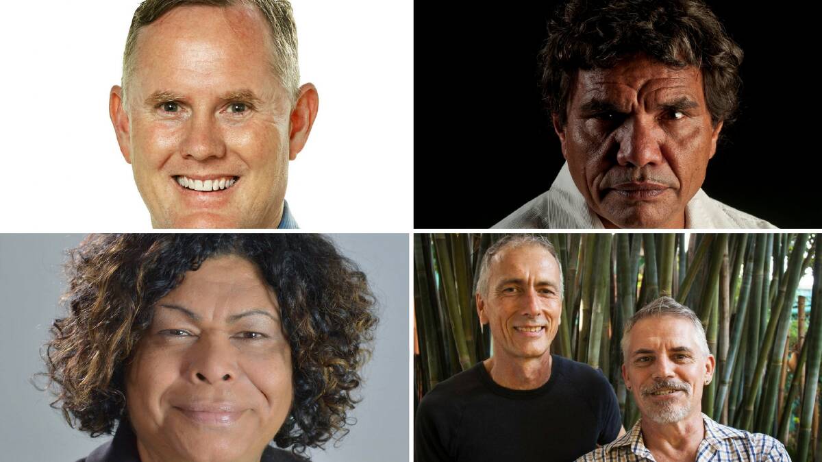 The Territory's Australian of the Year finalists are: Tony Burns, Tom E Lewis, Andrea Mason and David McMicken and Tim Newth. 