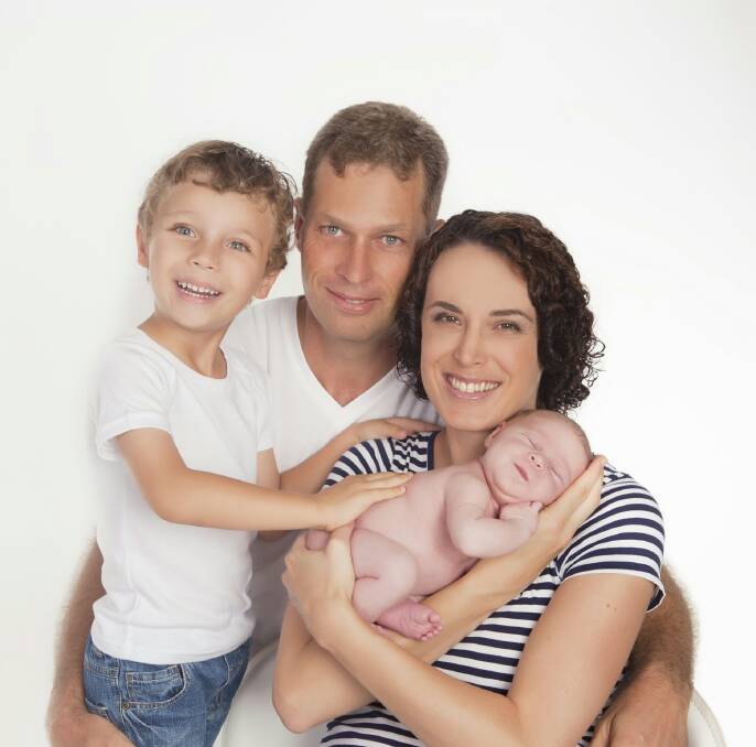 SPORTS SOLUTION: Katherine Sports and Family Chiropractic's Dr Landon Page, pictured with his family, specialises in sports chiropractics and applied kinesiology.