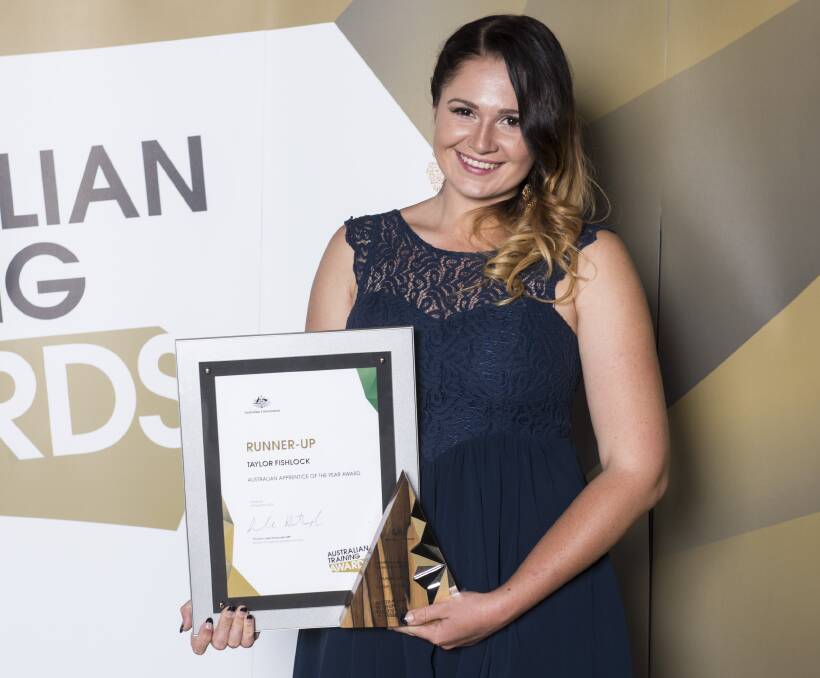 LOCAL TALENT: After claiming the Austin Asche Apprentice of the Year Award in August, Katherine's Taylor Fishlock has capped off a big 2015 by being named the runner-up Australian Training Awards Apprentice of the Year.