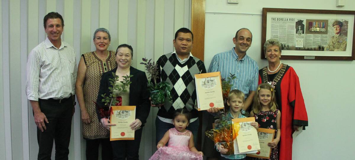 CELEBRATION: Katherine's newest citizens were welcomed to Australia with a ceremony before the council's monthly meeting.