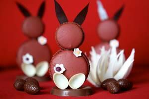 Adriano Zumbo's macaron Easter bunnies. Photo: Edwina Pickles