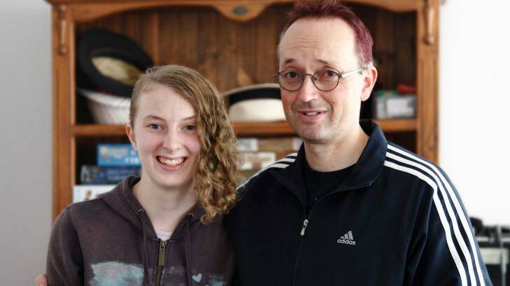 Father and daughter: Jason and Raven Stark, who developed the Ninja Pizza Girl game.