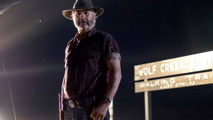 John Jarratt's hunter becomes the hunted in the new Wolf Creek TV series. Photo: Sam Oster