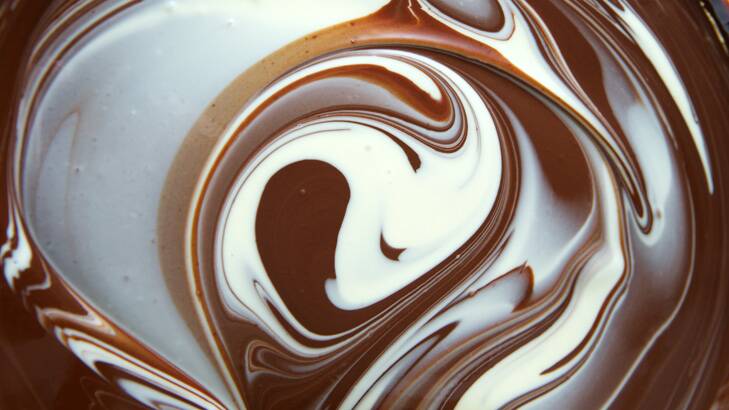 Swirls of melted chocolate magic. Photo: Simon Schluter