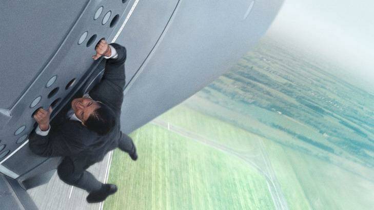 Plane stunt: Tom Cruise stars as Ethan Hunt in the fifth Mission: Impossible film, Rogue Nation. Photo: Paramount Pictures