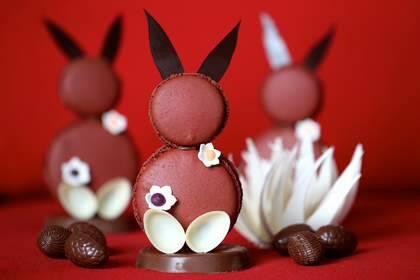 Adriano Zumbo's macaron Easter bunnies. Photo: Edwina Pickles