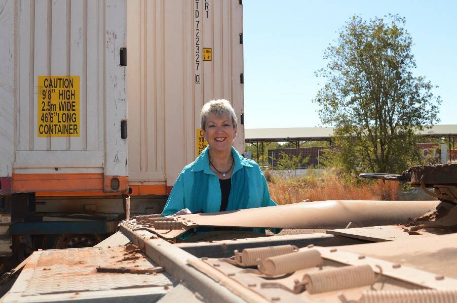 PERFECT PROXIMITY: Katherine Town Council mayor Fay Miller says an intermodal freight hub that takes advantage of the town's proximity to road and rail infrastructure will help Katherine grow.