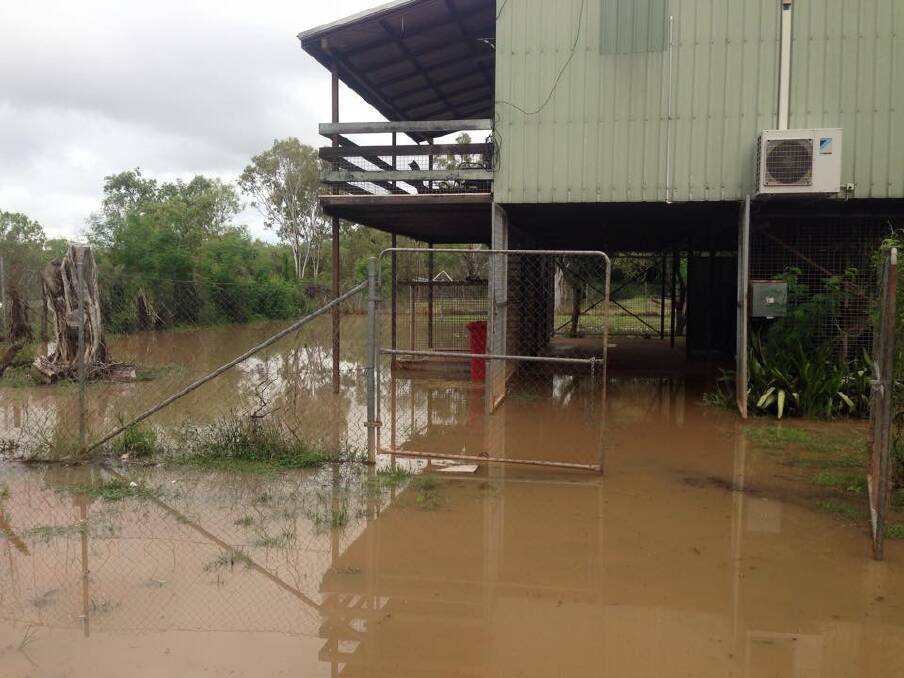 Beswick residents have had to combat minor inundation after the Waterhouse River peaked at a major flood level on March 26. Photo: ROPER GULF REGIONAL COUNCIL