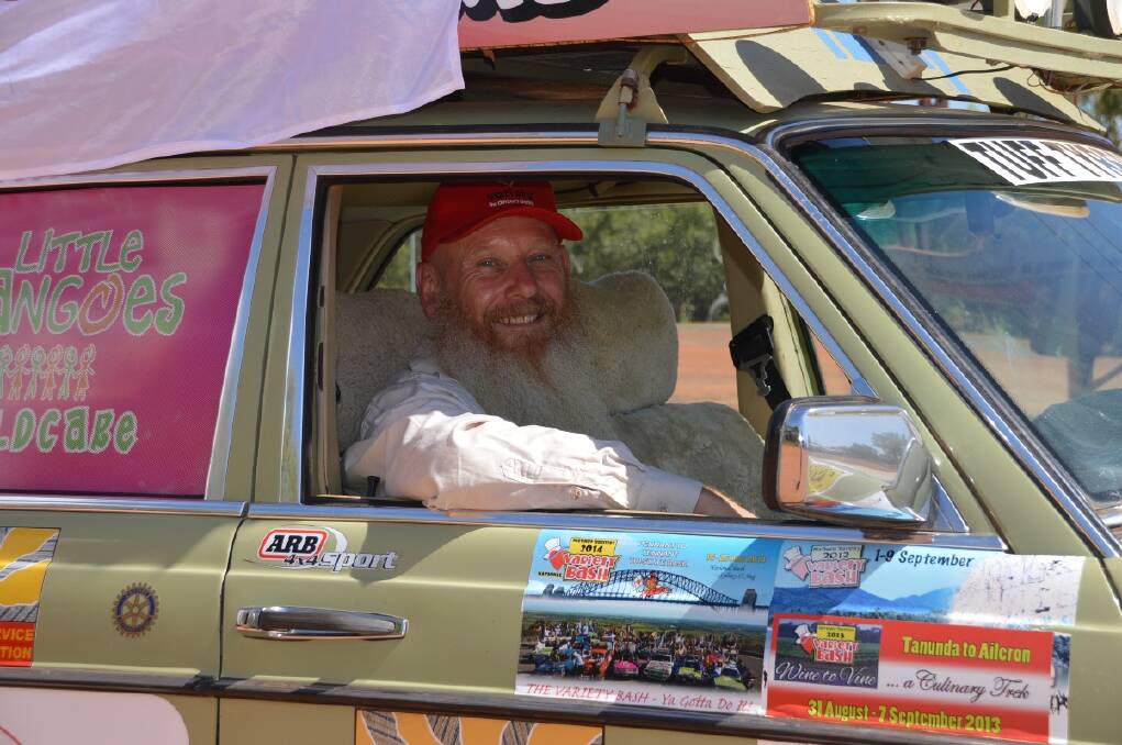 HITTING THE ROAD: Katherinite Peter Gazey will set off on his fourth Variety NT Bash on August 1 and says the colourful event is all about Territory kids.