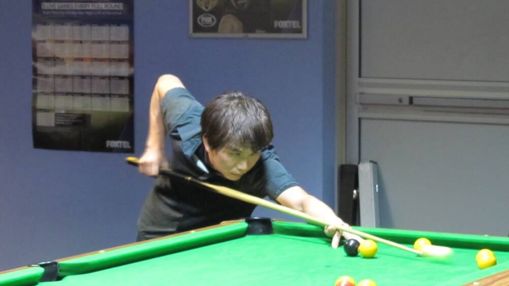 RED-HOT RICKY: Ricky led the way for M8s at the table last week with an undefeated showing during the Katherine Eight Ball Association semi-finals.