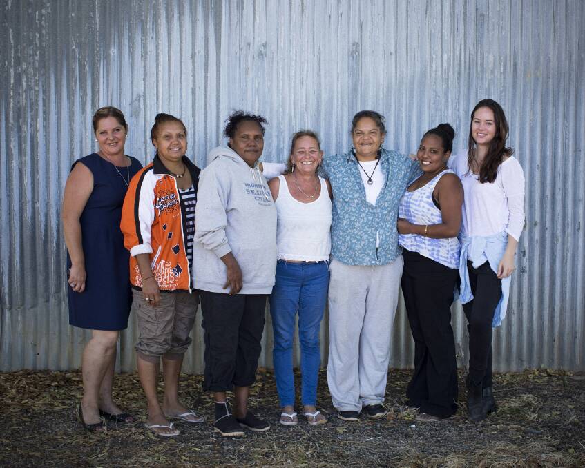 GRAND GARDEN PLAN: A group of stakeholders meet last week to discuss progress on the Katherine Women’s Organic Association community garden project.
Photo: MATT ABBOTT