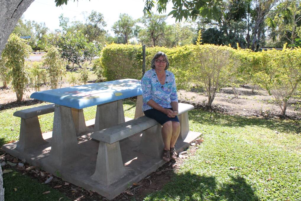GREEN THUMB: Katherine Community Garden curator Lis Clark is hanging up her trowel.