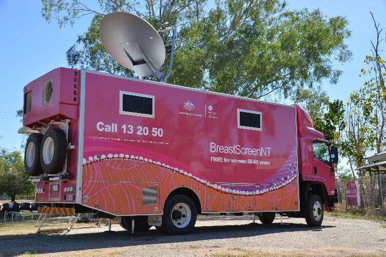 MAKING A STATEMENT: There is nothing subtle about BreastScreenNT's new $1.2 million mobile unit.