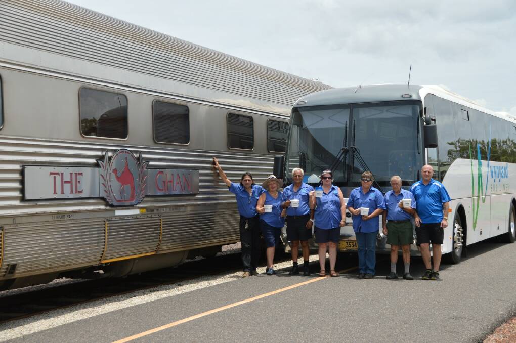 SHOWING SUPPORT: Wynyard Bus Lines staff celebrate their fundraising milestone for CareFlight on January 13.