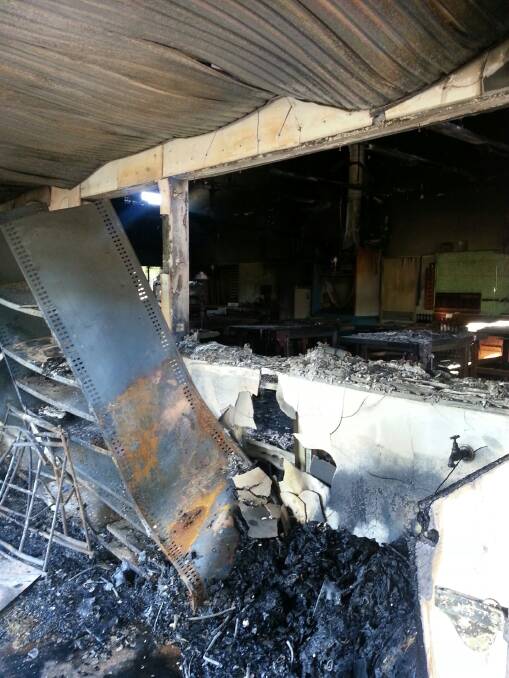 While the building sustained significant damage, firefighters say they believe about 75 per cent of it was able to be saved. Photo: NORTHERN TERRITORY POLICE
