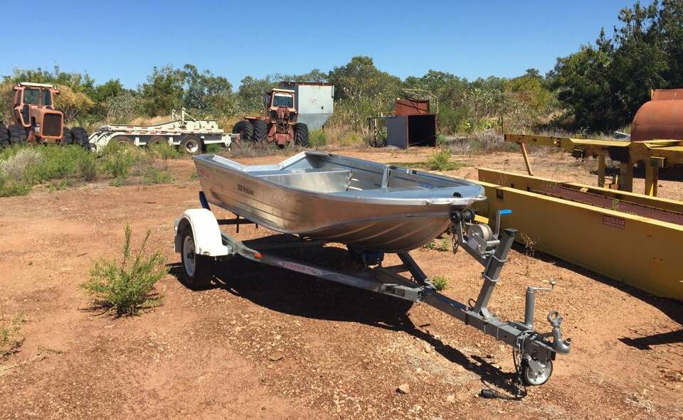 Katherine police are calling for public assistance to locate the owner of this boat and trailer.