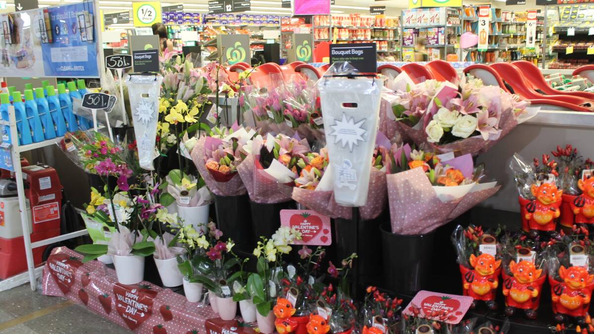 If you haven't made it out of the house yet, Woolworths still has a few bouquets left.