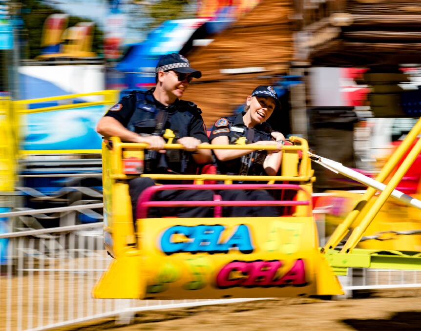 CHA CHA: Police were able to sneak in a few rides on the weekend. Picture: Police media. 