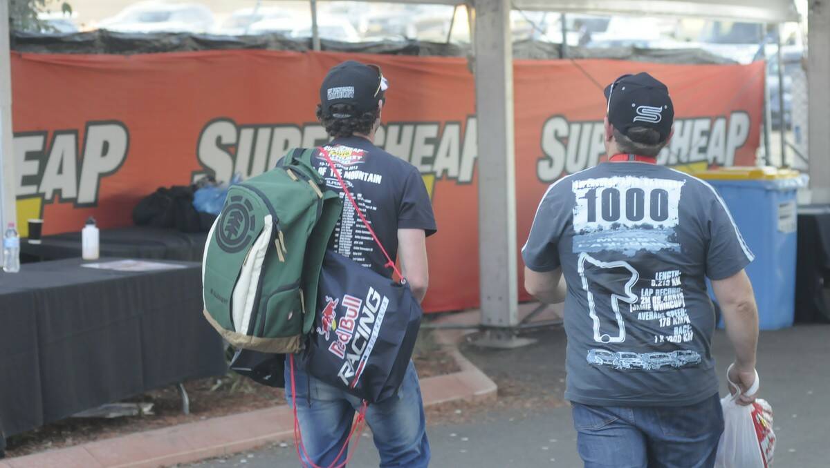 Action on and off the track at the 2013 Bathurst 1000. Photo: Chris Seabrook. 