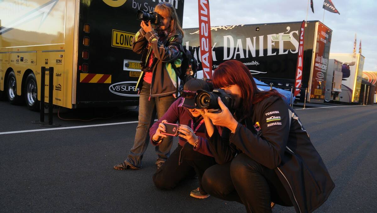 Action on and off the track at the 2013 Bathurst 1000. Photo: Chris Seabrook. 