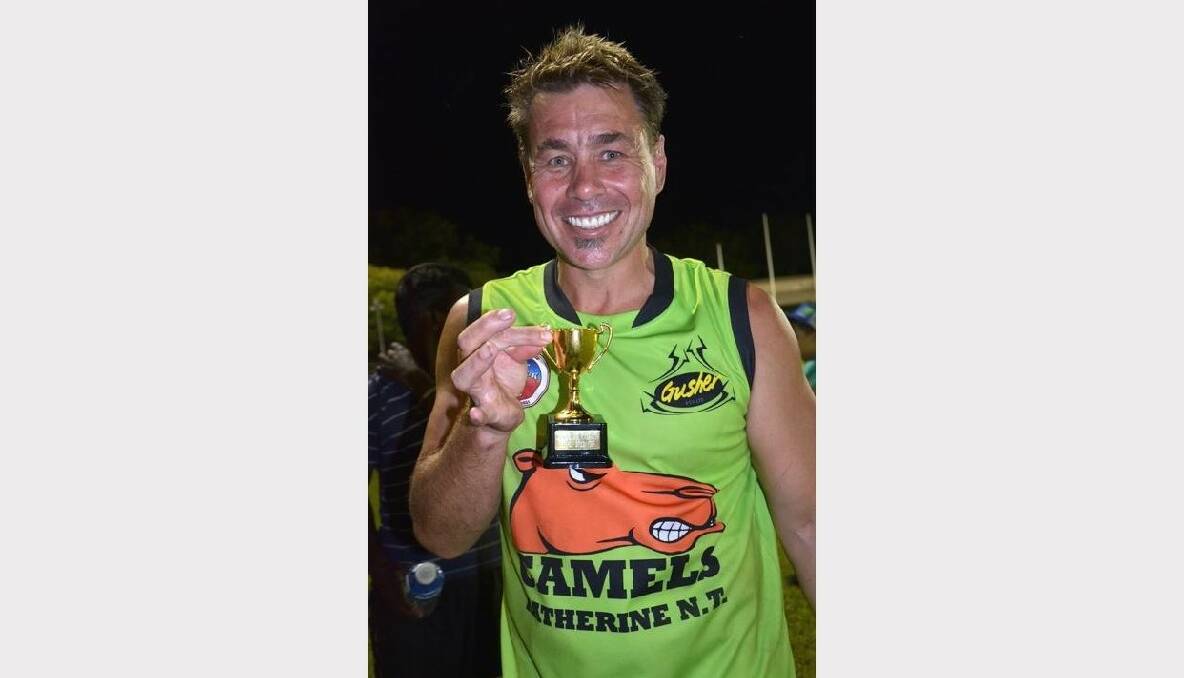 Andy Bilske after the Camels' grand final victories.