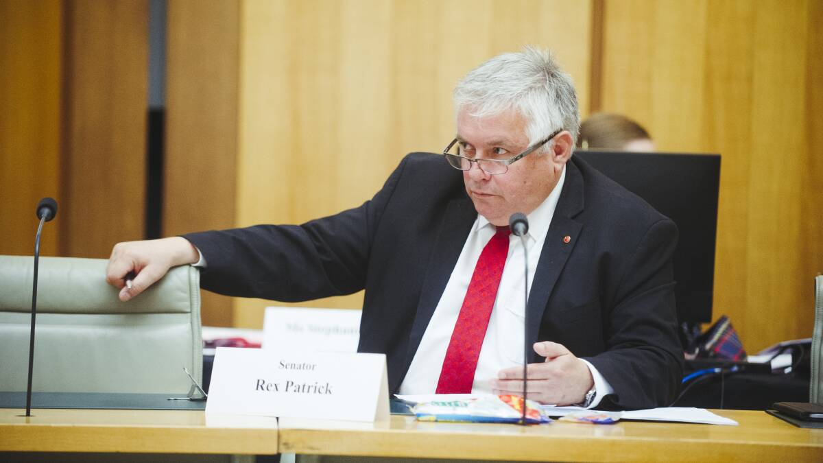 Independent senator Rex Patrick has slammed the government for letting "Australia's history sit at the bottom of a memory hole". Picture: Dion Georgopoulos
