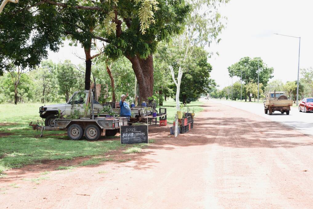 A 12-month moratorium is currently in place as the NT Government changes its NT Road Reserves guidelines... But mobile business vendors such as Jim's will need to apply for a permit, and his current location is unlikely to be deemed safe. Picture: Roxanne Fitzgerald. 