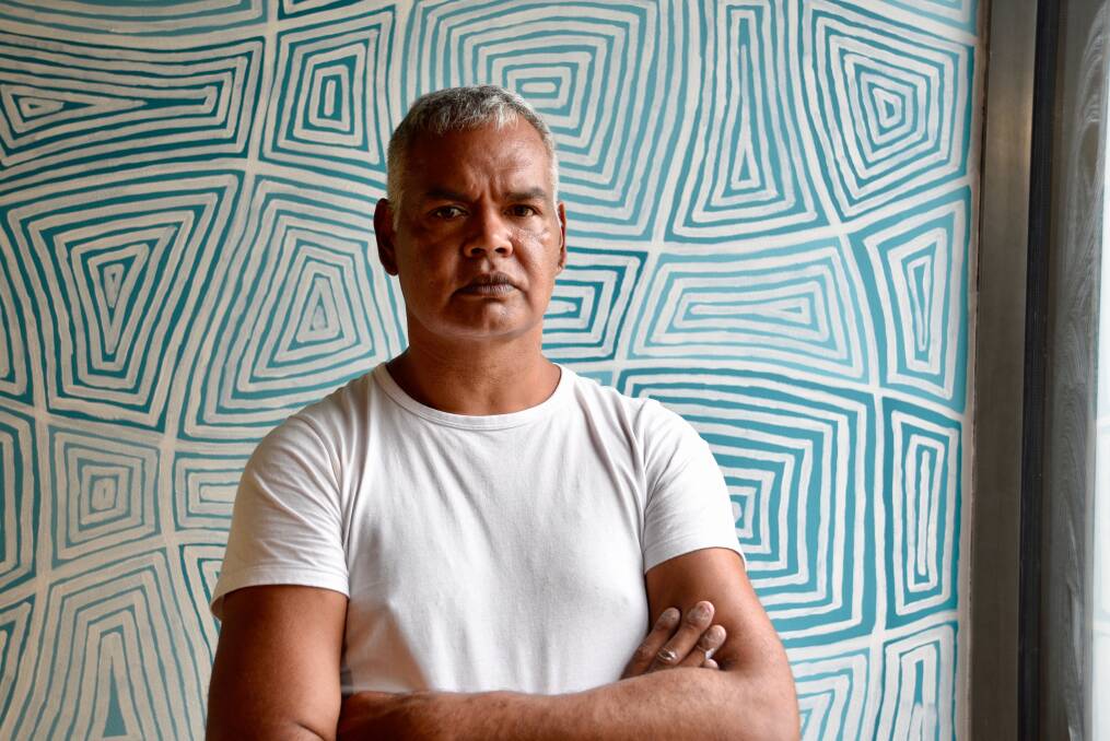 Kamahi Djordon King is a Gurindji Man from Katherine, Northern Territory, and a multi-talented artist. Picture: Roxanne Fitzgerald. 