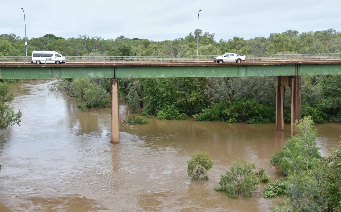 Heavy rains at the beginning of the wet season, called a first flush event, wash built up debris into the river, making it untreatable by Katherine's water treatment plant. 