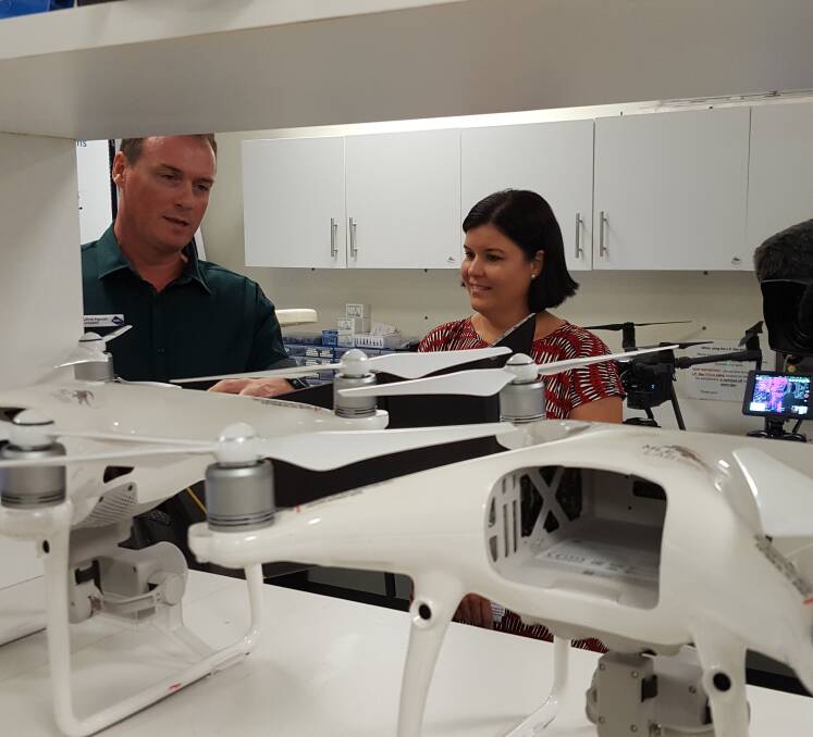 Minister for Health, Natasha Fyles, says the use of drones will be a "game-changer" when it comes to enhancing the Territory's healthcare system. Picture: Supplied. 